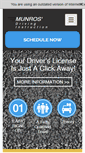 Mobile Screenshot of munrosdriving.com